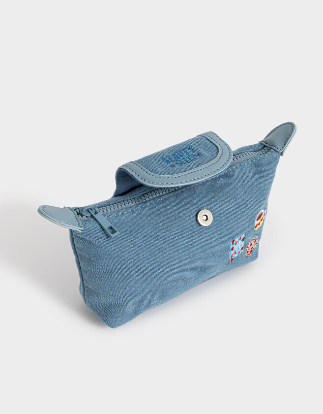 Porta Cosméticos Portacosméticos Denim - Azul Celeste