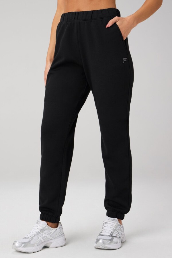 Cozy Fleece Go-To Sweatpant-Short Black