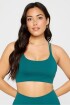 Top Principal Low Impact Bra Mujer Green Abyss
