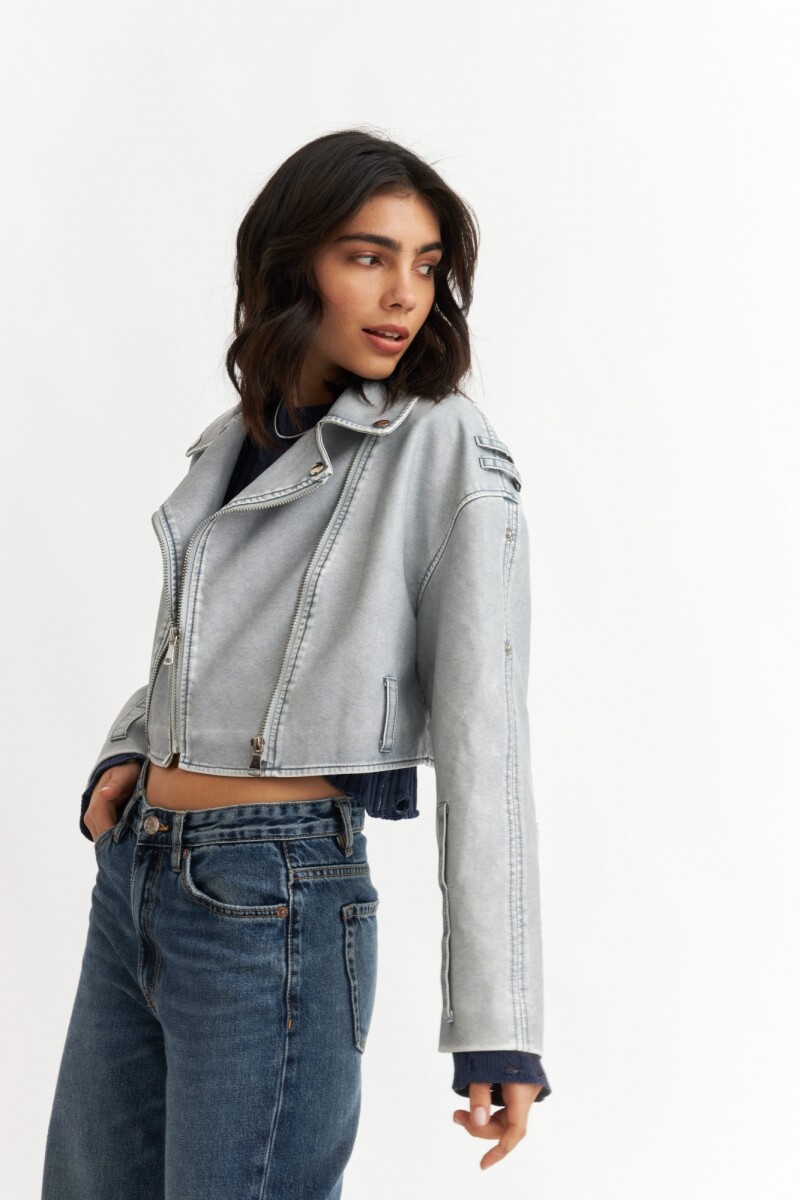 Campera efecto desgastada GRIS