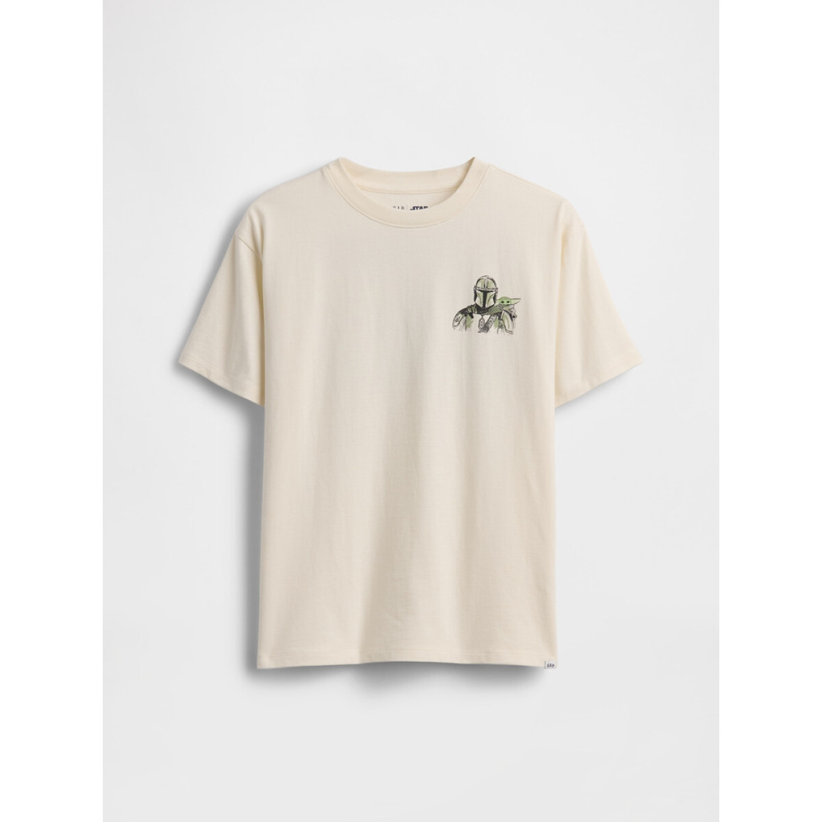 SW SS GRAPHIC RELAXED TEE - IVORY FROST 