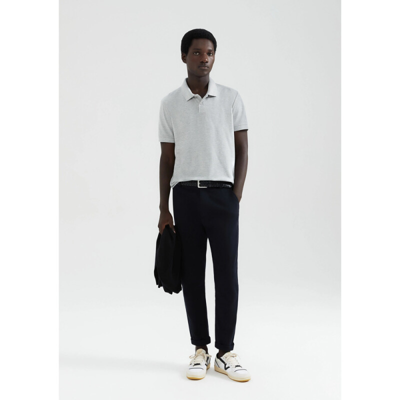 CAMISA POLO MM MASC CINZA MESCLA