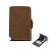 Billetera Tarjetero Dellorean Protección RFID Anticlonación Variante Color Marron Claro