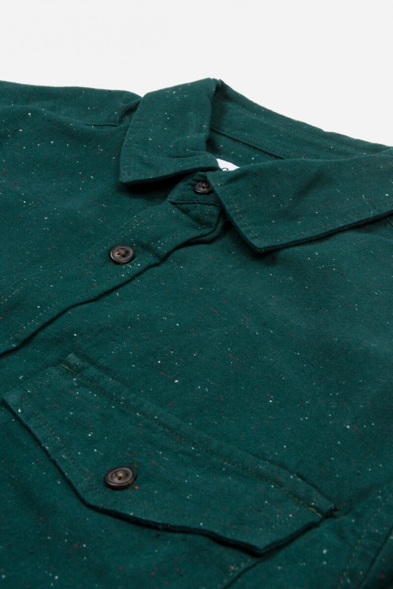 Camisa jaspeada - Hombre VERDE INGLES