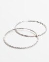 Aros Argollas Metal Aros Argollas Torzadas - Plateado Rodio
