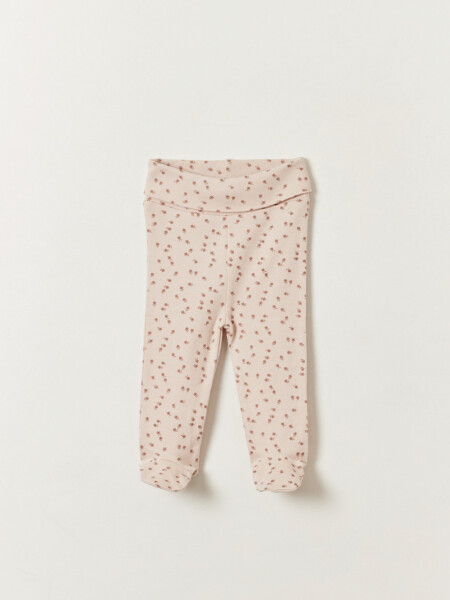 Pack x2 pelele Estampado Flores Beige