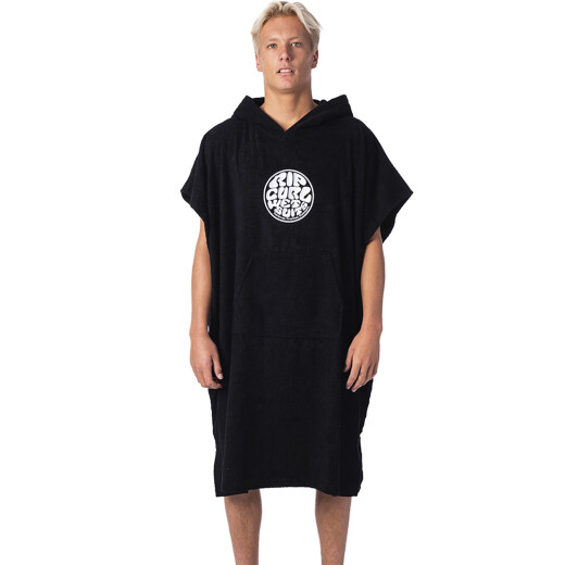 Poncho Rip Curl Icons Hooded Towel - negro Poncho Rip Curl Icons Hooded Towel - negro