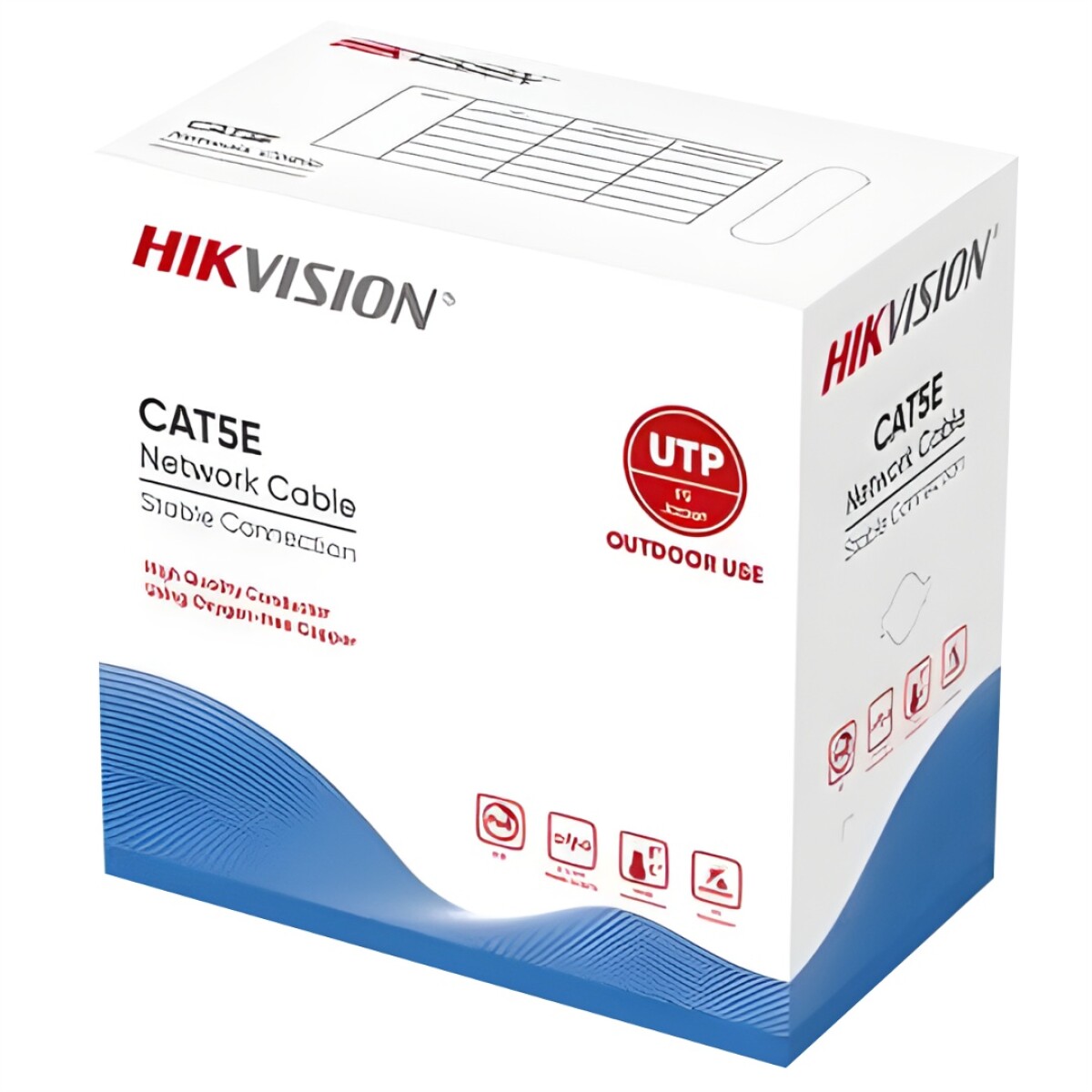 Cable Utp Hikvision CAT5E 305M - Cobre 