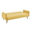 Sillón Cama Mìa en Tela Mostaza