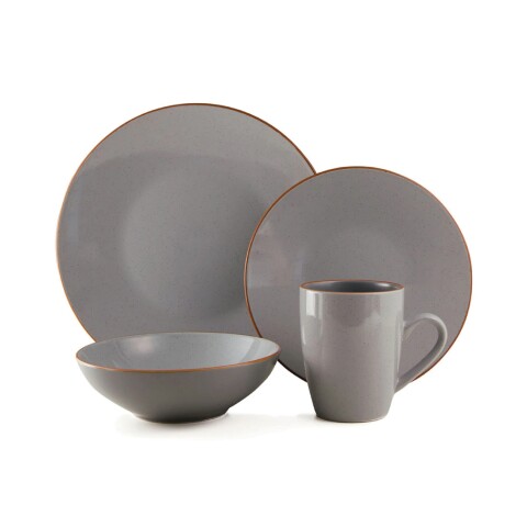 SET 16PZAS STONEWARE D28-21-15/420ML ARIZONA SLATE SET 16PZAS STONEWARE D28-21-15/420ML ARIZONA SLATE