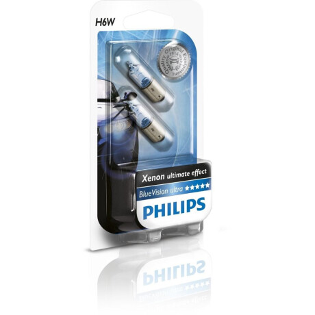 LAMPARA - 12V 6W BAX9S BLUE VISION BLISTER X2 PHILIPS LAMPARA - 12V 6W BAX9S BLUE VISION BLISTER X2 PHILIPS