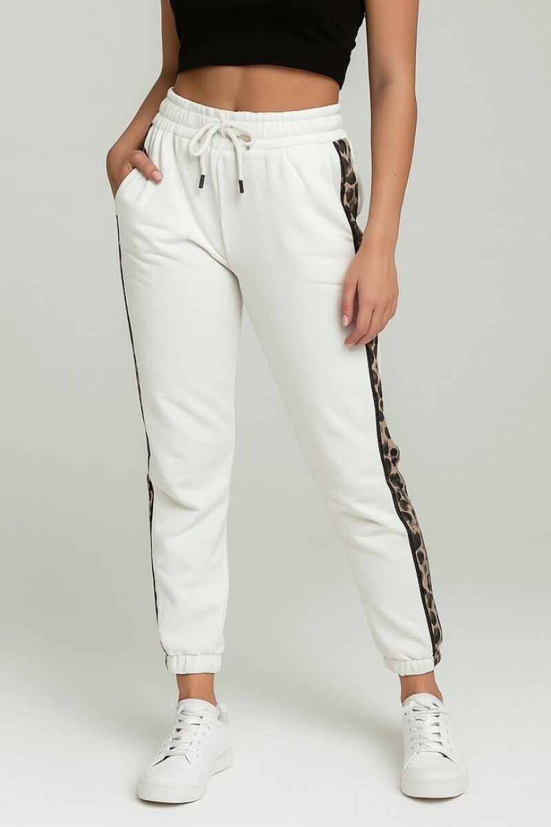 Pantalón Zebra Blanco
