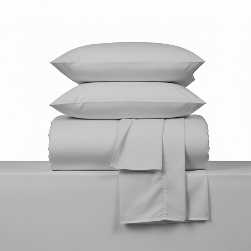 Juegos de Sabanas 2 Plaza 200 Hilos - Pilar Gris