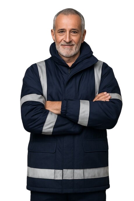 Parka de alta visibilidad (azul marino) Parka de alta visibilidad (azul marino)