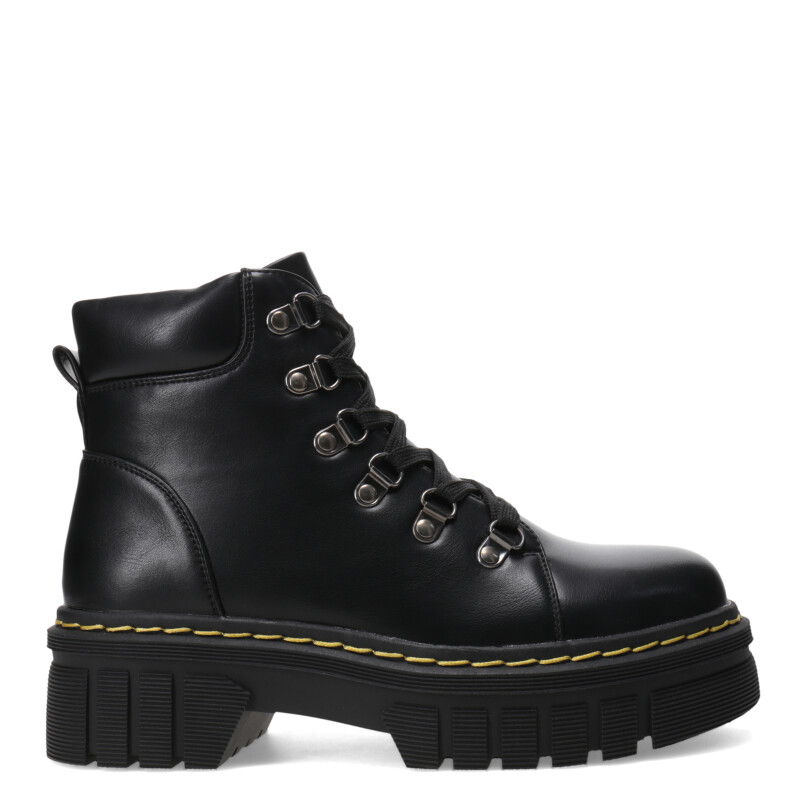 Bota de Mujer Miss Carol QUBE acordonada Negro