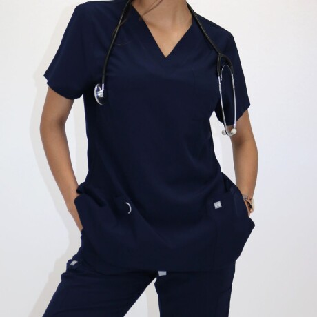 Set Médico Elastizado dama ARGON Azul Marino