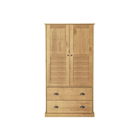 Ropero 2 Puertas 2 Cajones Li­nea Valenciana Natural