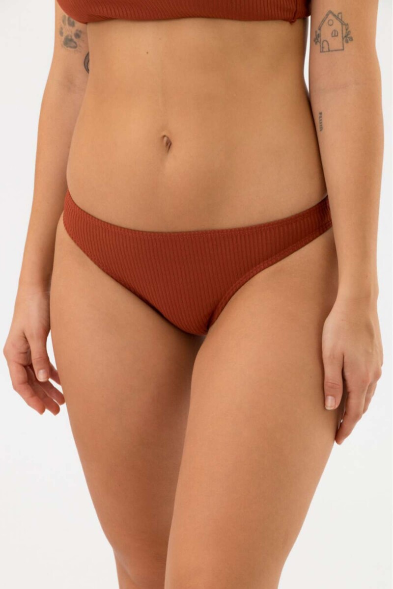 Vedetina basica textura rib - Terracota 