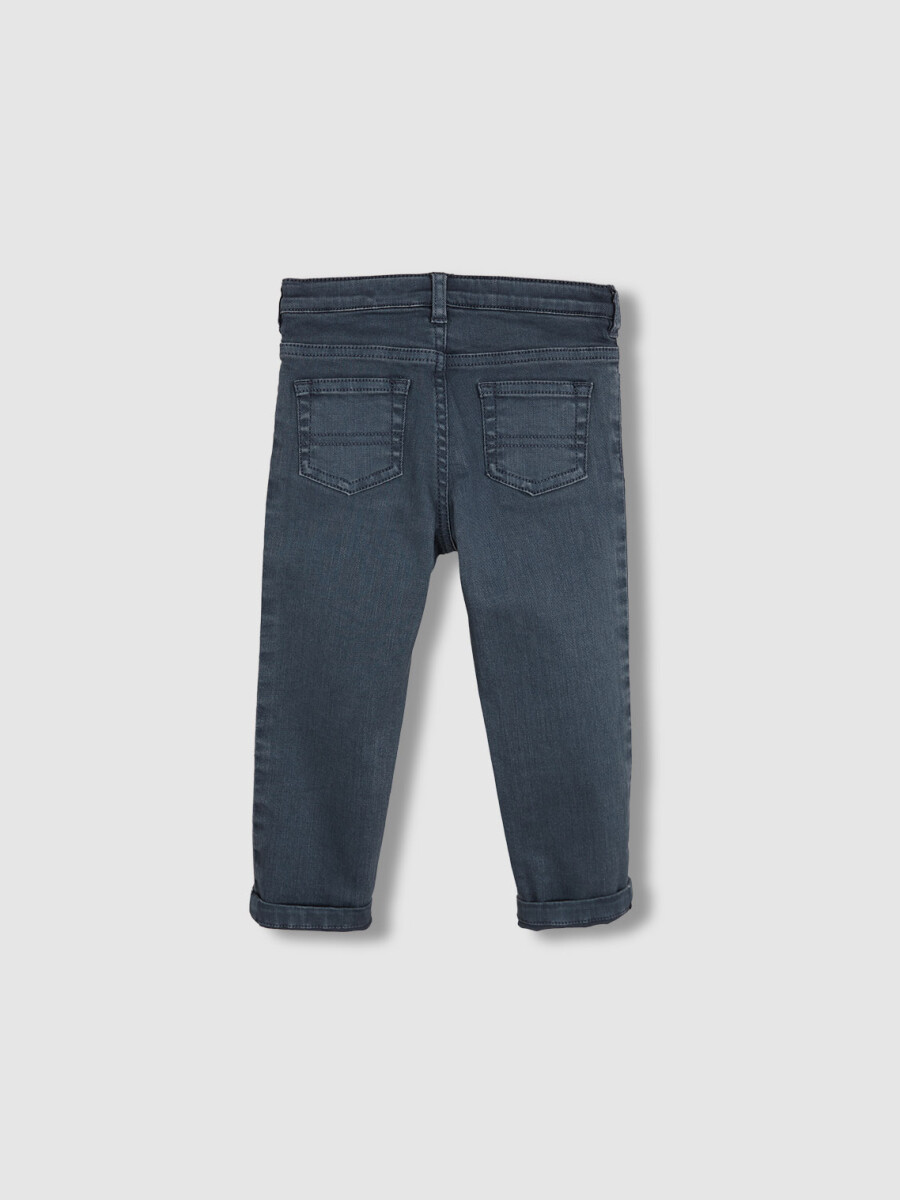 Pantalon 5 Bolsillos Twill Petroleo