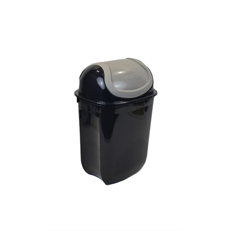 Tarro de residuos con tapa vaivén 19,5 lts Ecoblack NEGRO