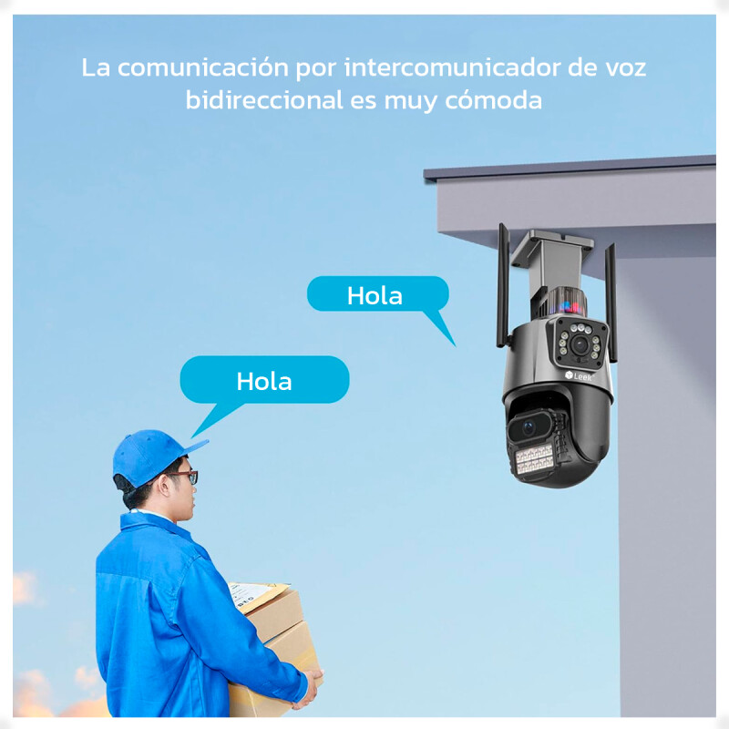Cámara de Seguridad IP WiFi Doble Lente Exterior PTZ APP ICSEE Cámara de Seguridad IP WiFi Doble Lente Exterior PTZ APP ICSEE