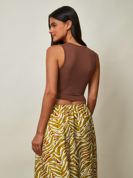 MUSCULOSA BELT CHOCOLATE