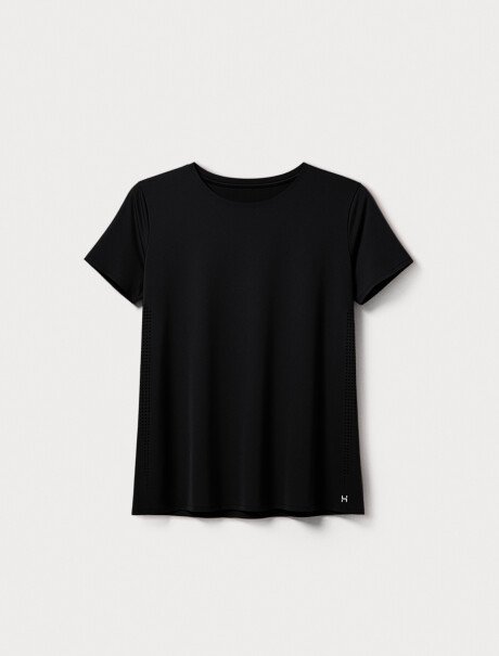 CAMISETA DEPORTIVA DE ALTO RENDIMIENTO NEGRO