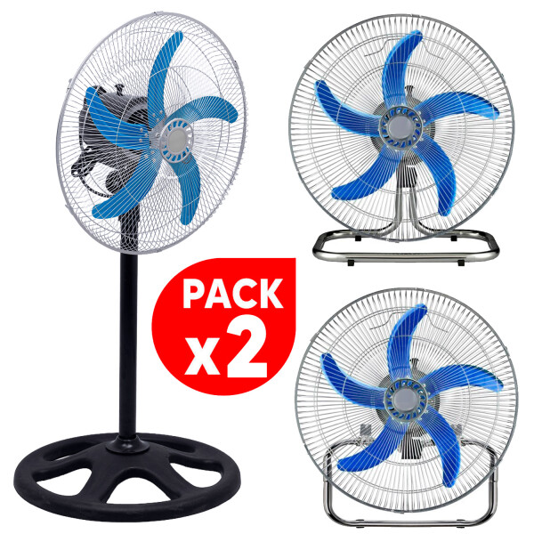 Pack X 2 Ventilador 3 En 1 Like De 5 Aspas PACK X2 VENTILADOR 3EN1 LIKE