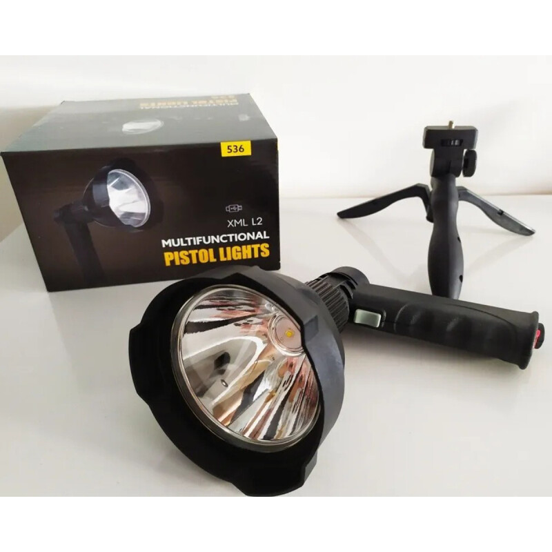 Foco de mano led 10 w tipo mulita recargable NEGRO