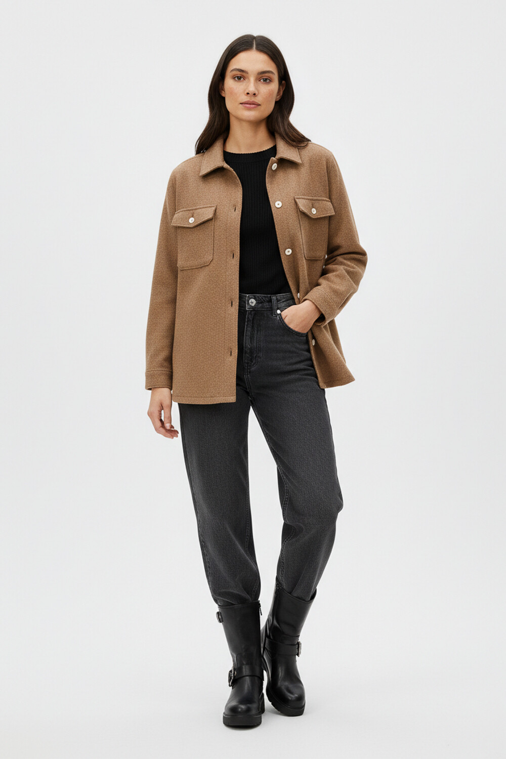 Sobrecamisa Olivy Taupe / Mink / Vison