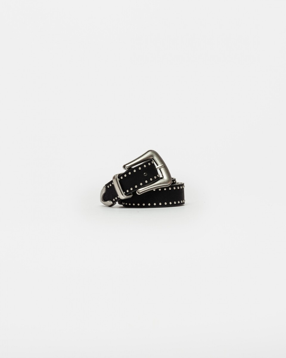 Cinturon North en efecto cuero - Negro 