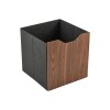 CAJA ORGANIZADORA MARRON/NEGRO 30X30CM Unica