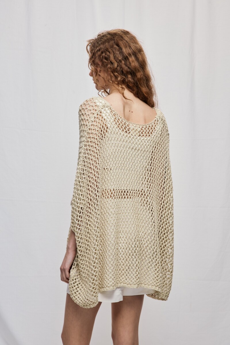 PONCHO STAR Beige