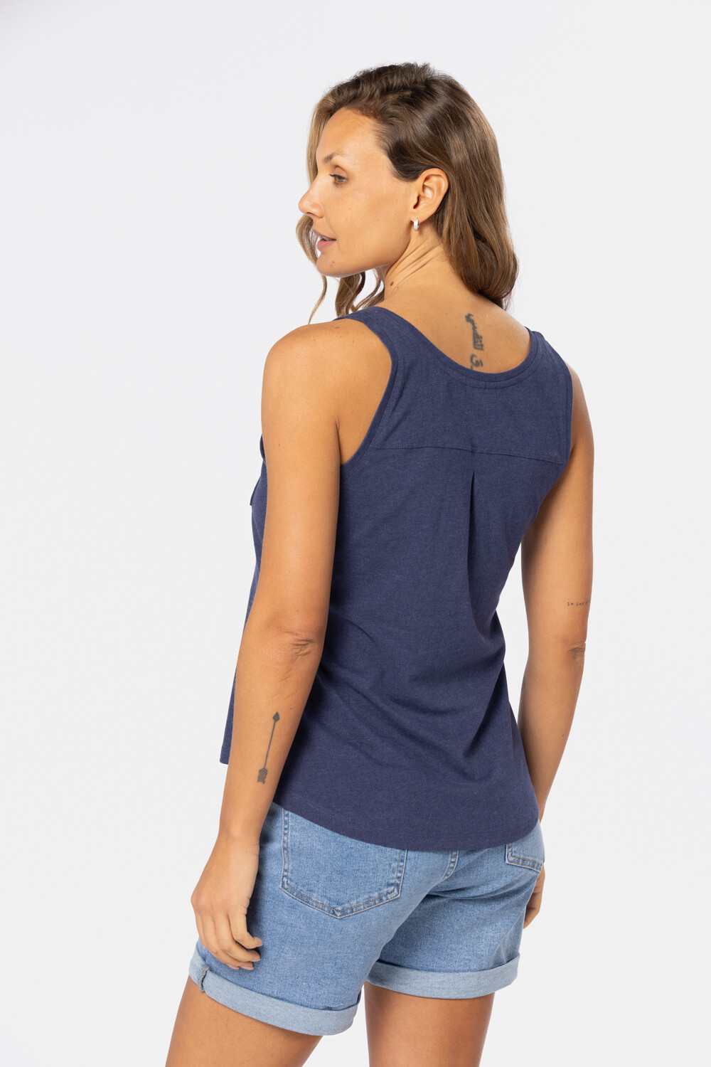 MUSCULOSA LISA Azul