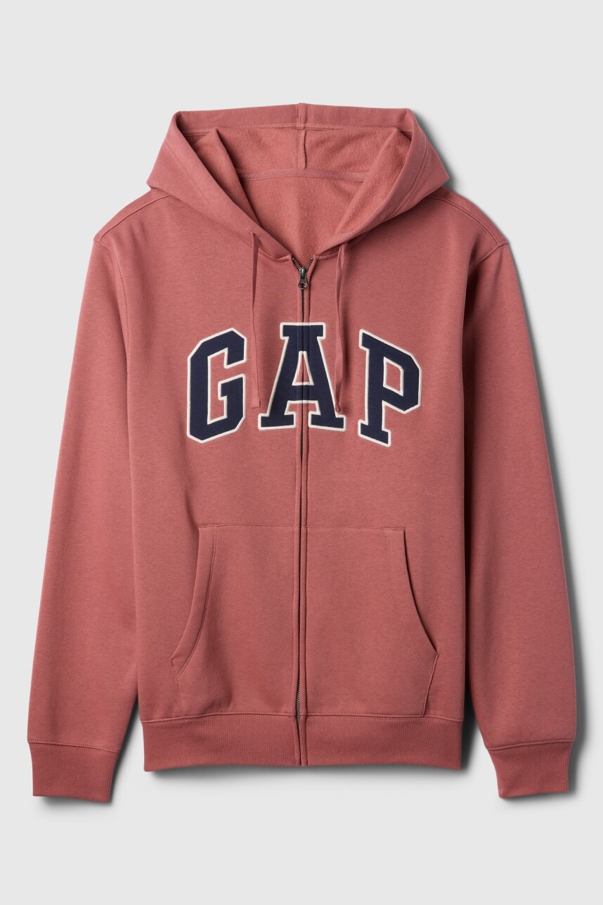 Canguro Logo Gap Con Cierre Hombre Washed Red
