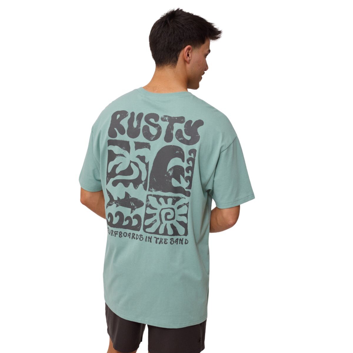 T-SHIRT FURTADO XS-XXL - VERDE AGUA 