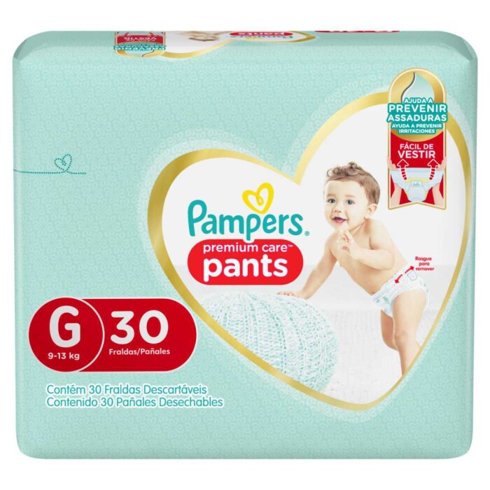 PAMPERS PREMIUM CARE PANTS G PAQ. X 30 única