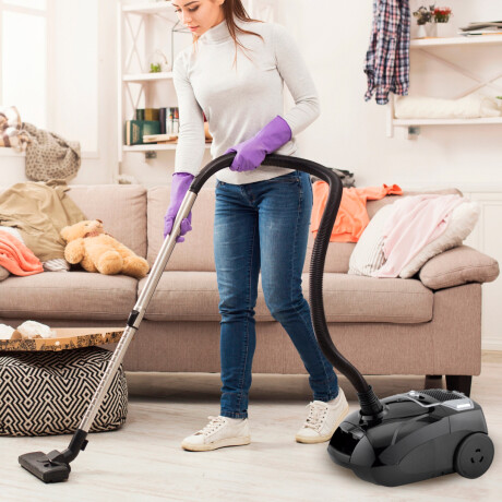 Aspiradora Con Bolsa Allied AL-AB1200 1200W Universo Binario NEGRO