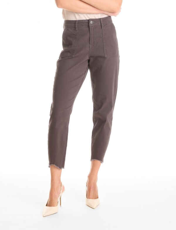 Pantalon Crop GRIS