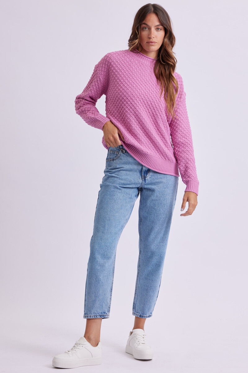 Pantalón de jean mom fit - Azul Medio 