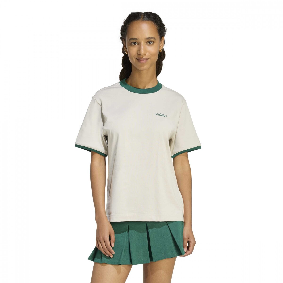 Remera Adidas W CP TEE Mujer KB4868 - Beige-verde 