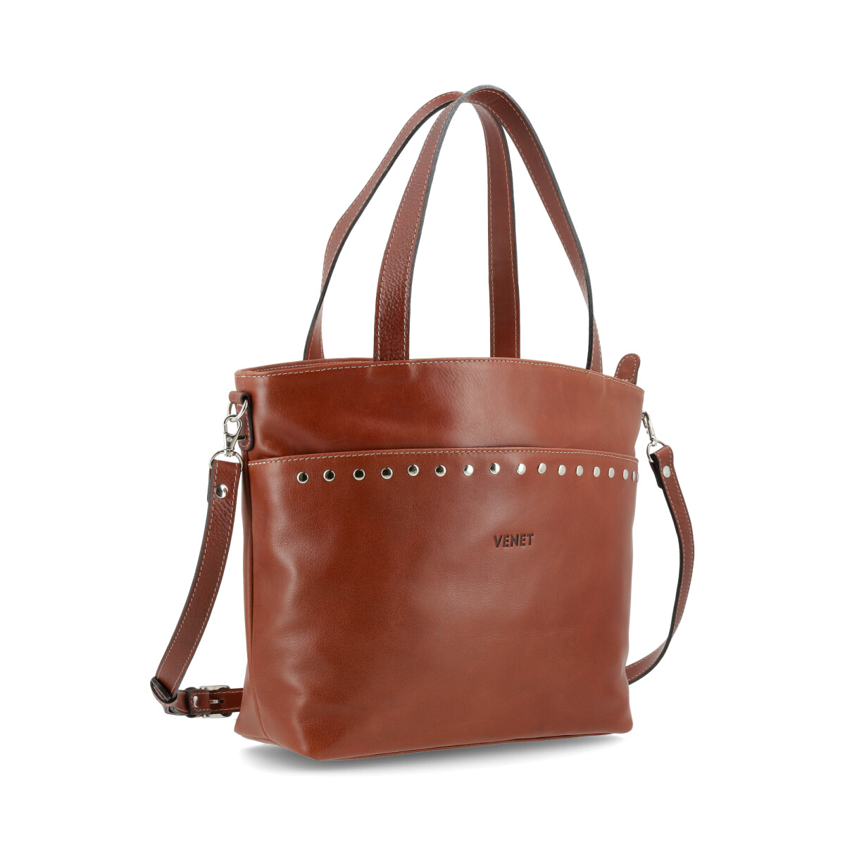 CARTERAS VENET - CUERO ARLEN - MARRON 