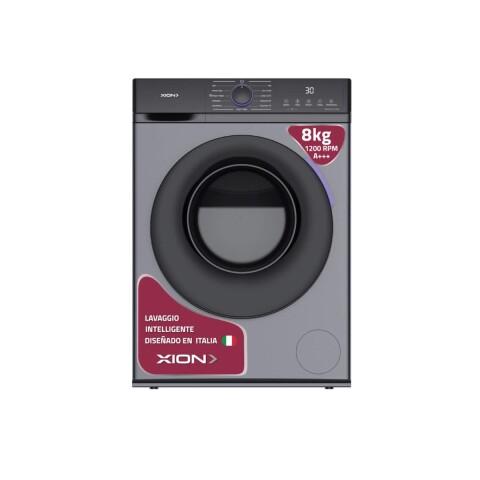 LAVARROPA 8KG INVERTER CARGA FRONTAL NEGRO XION XI-LAV88X-CU Lavarropa 8kg Inverter Carga Frontal Negro Xion Xi-lav88x-cu