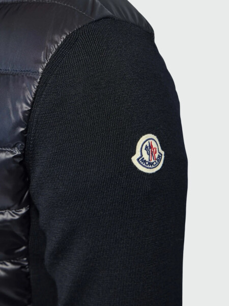 MONCLER - Cárdigan de Punto Negro