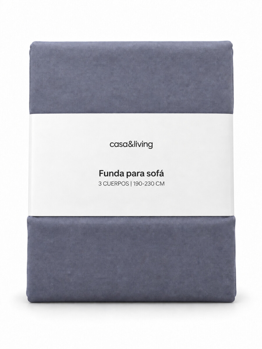 FUNDA SOFA 3 CUERPOS - GRIS 