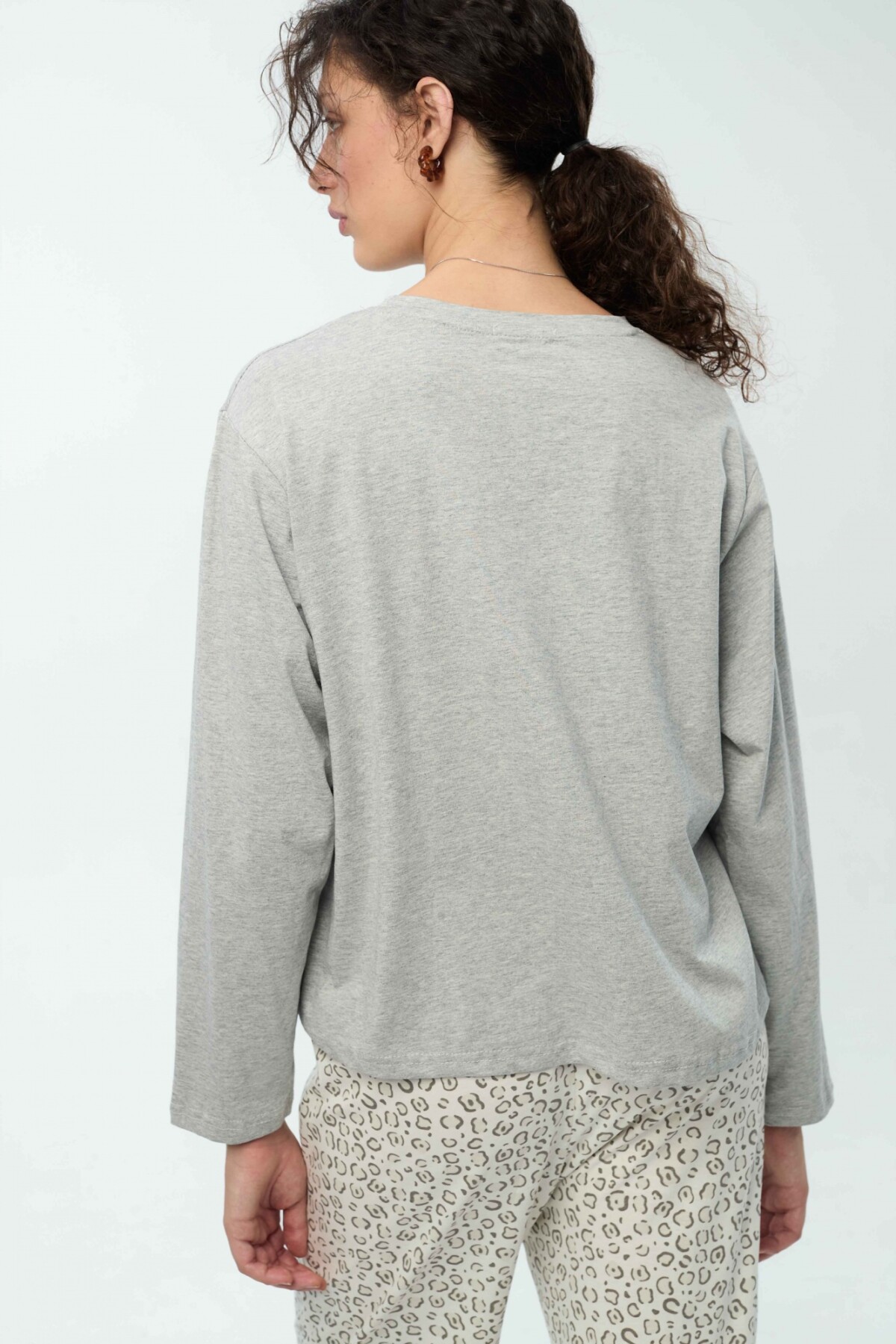 Camiseta Bruna Gris Melange