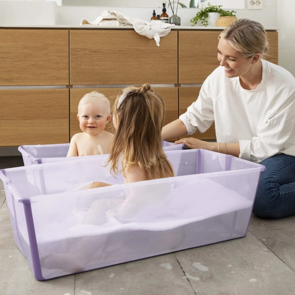 Baño Stokke XL flexibath transparente lila