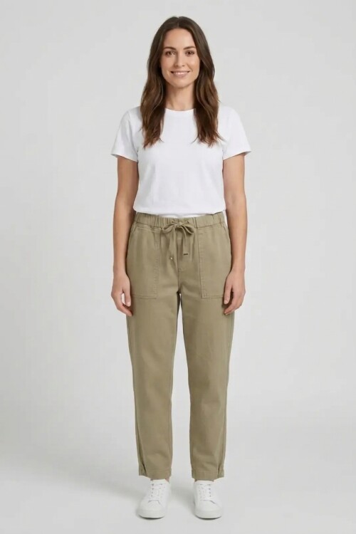 Pantalon jogger VERDE OLIVA