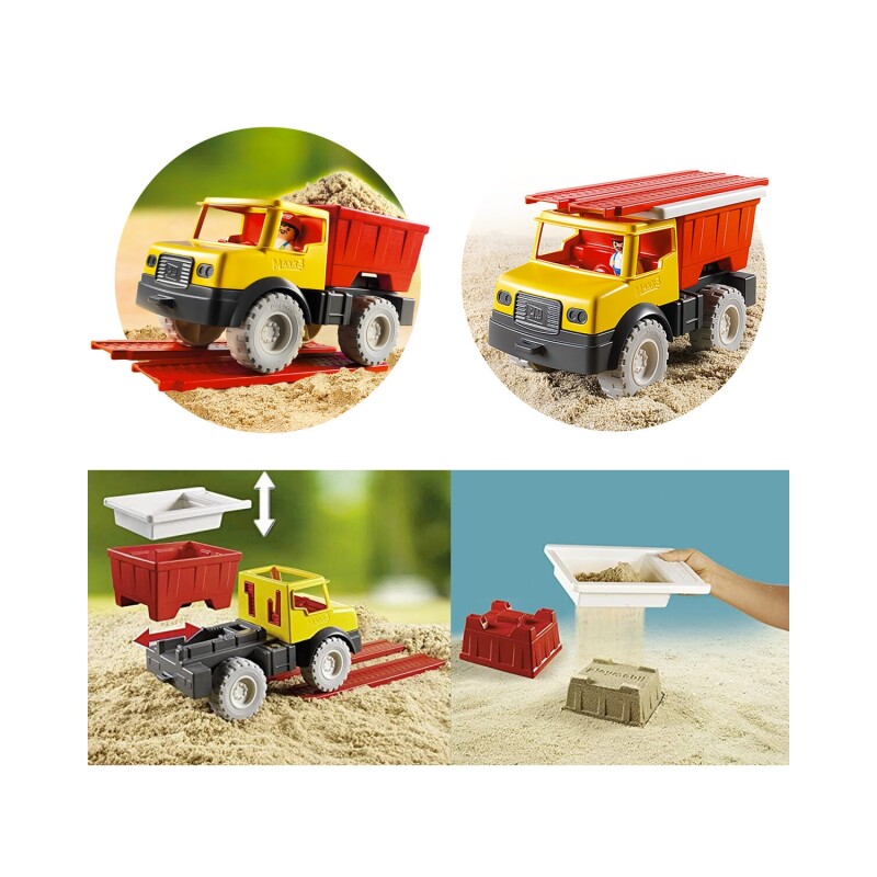 Juguete Playmobil Sand camión de arena resistente para parque, jardín y playa Juguete Playmobil Sand camión de arena resistente para parque, jardín y playa