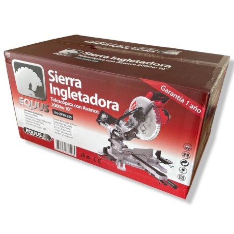 Sierra Ingletadora Equus 2000W 10º Telescópica 001